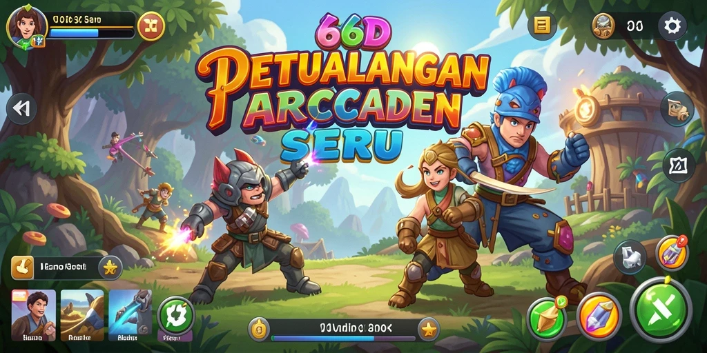 Tampilan gameplay 66D yang seru dan menantang.