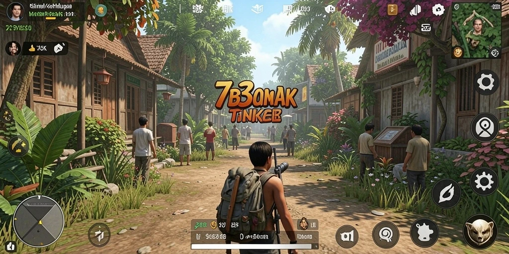 Screenshot utama menunjukkan gameplay realistis dari 73K.