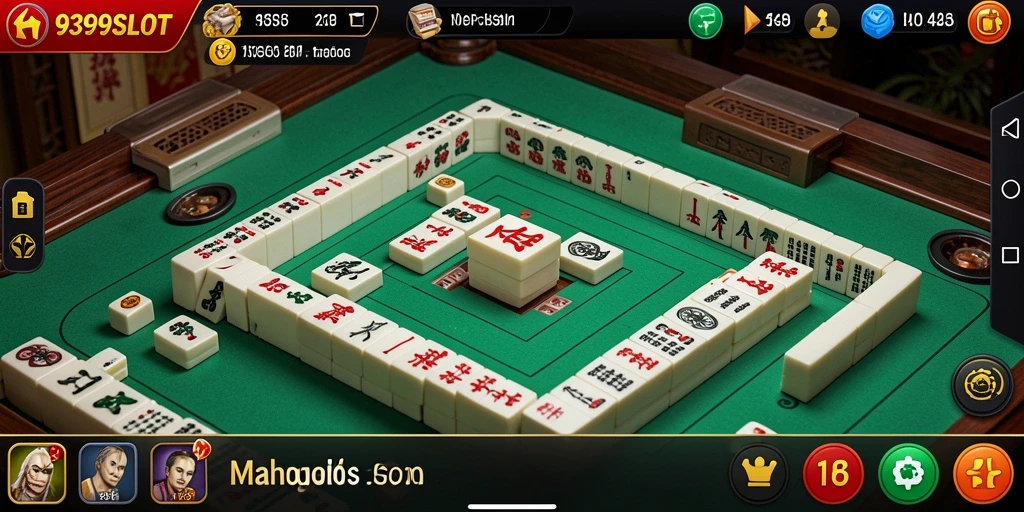 Tampilan gameplay Mahjong seru dan menantang di 9399SLOT.