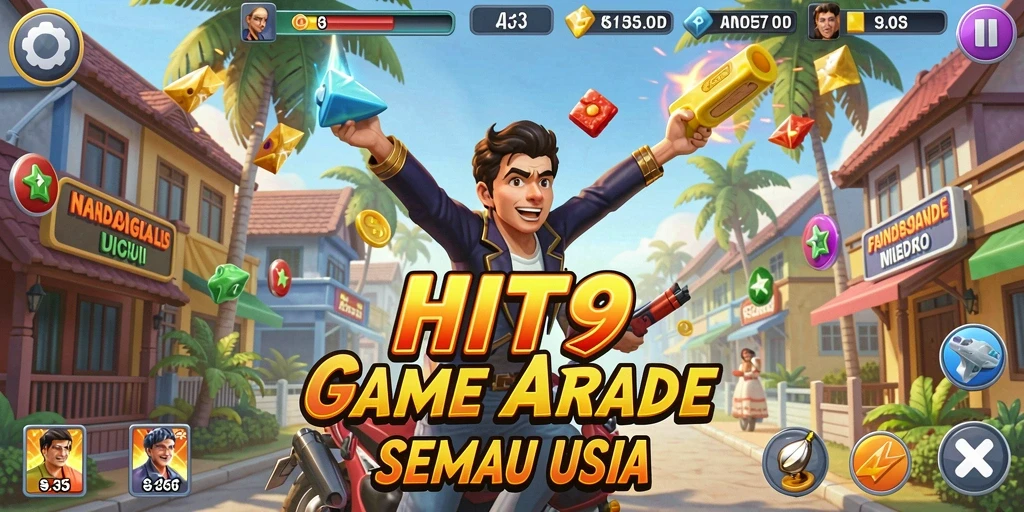 Tampilan gameplay seru dengan grafis menawan dalam HIT9.