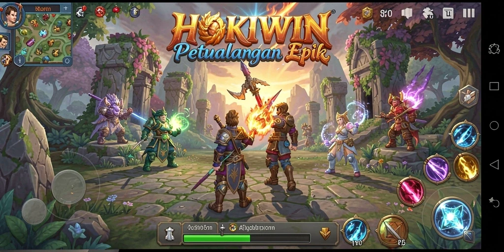 Gambaran gameplay menakjubkan dalam HOKIWIN yang memukau.