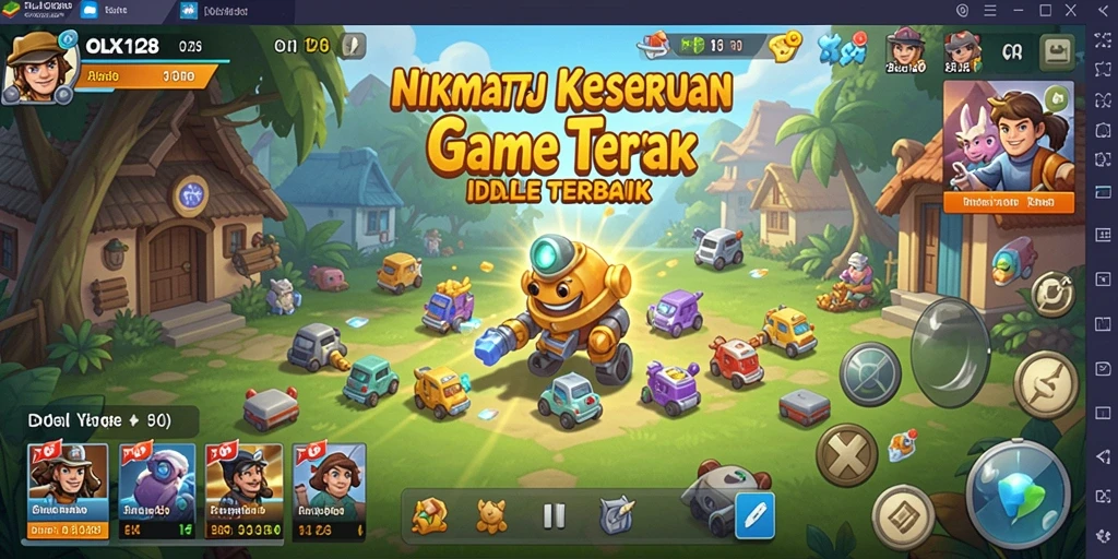 Tampilan menarik dari gameplay OLX128 yang menenangkan dan seru.