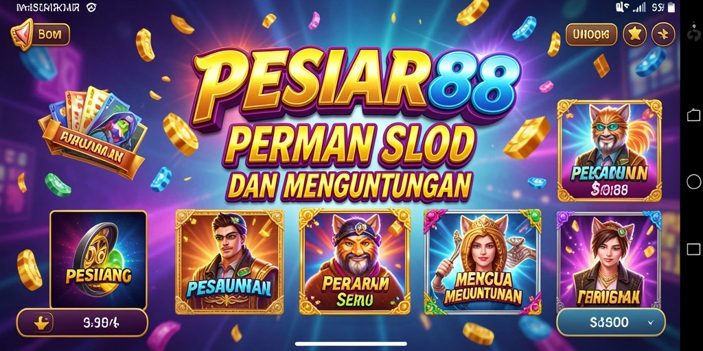 Gameplay mengasyikkan PESIAR88 dengan berbagai slot menarik.