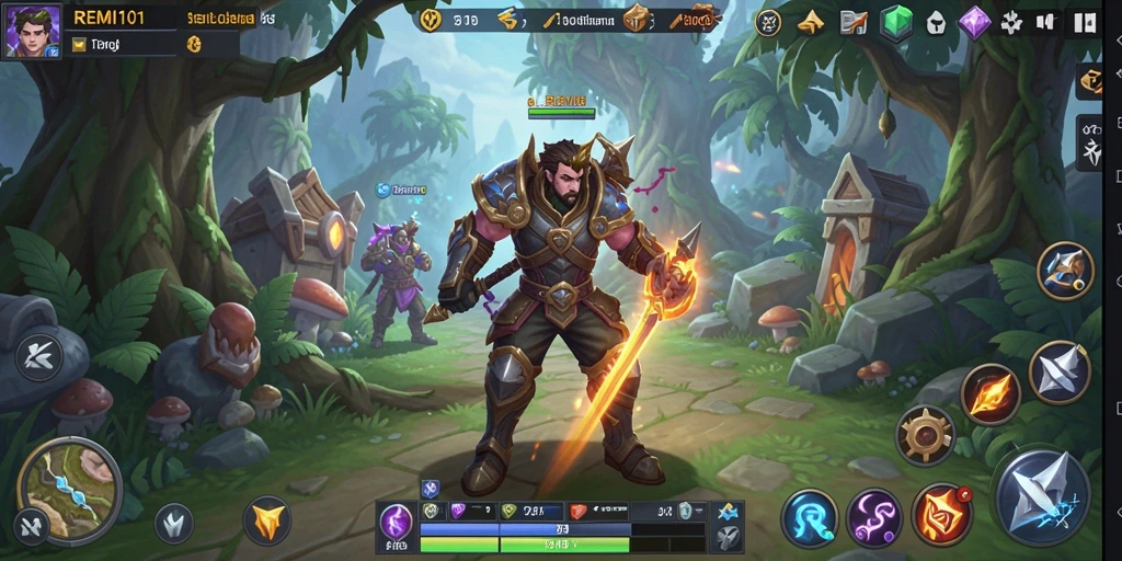 Tampilan seru gameplay ARPG di REMI101 yang penuh aksi.