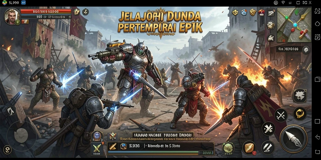 Tampak gameplay SL999 dengan aksi pertempuran SLG yang mendebarkan.