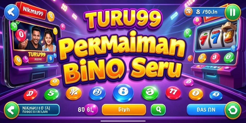 Tangkapan layar permainan Bingo TURU99 yang seru dan warna-warni.
